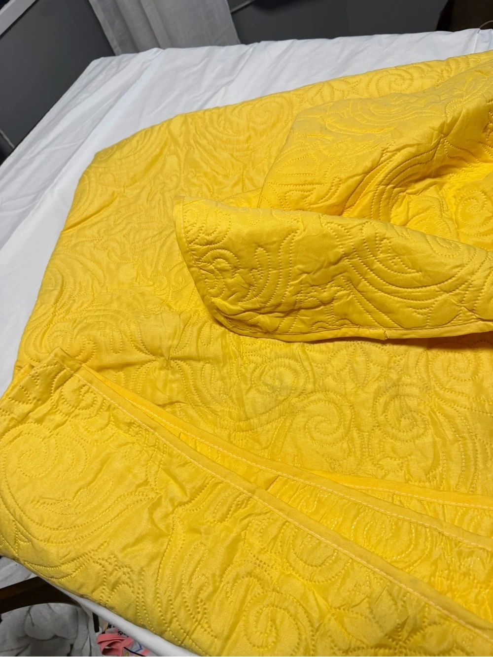 Twin Size Bright Quilt Set Bright Yellow